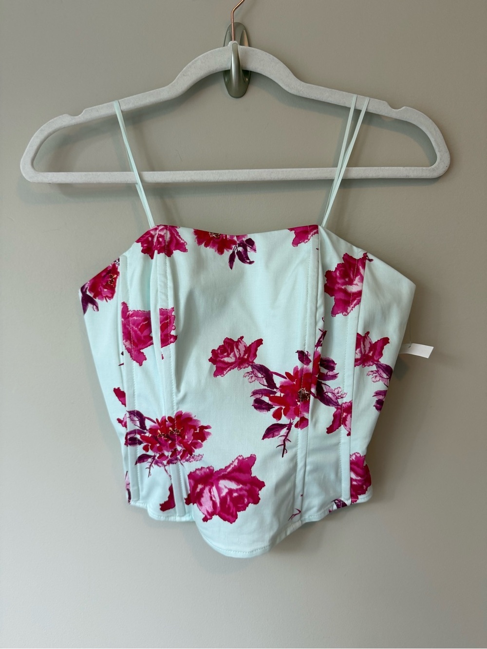 NWOT Favorite Daughter Floral Corset Top Sz 2